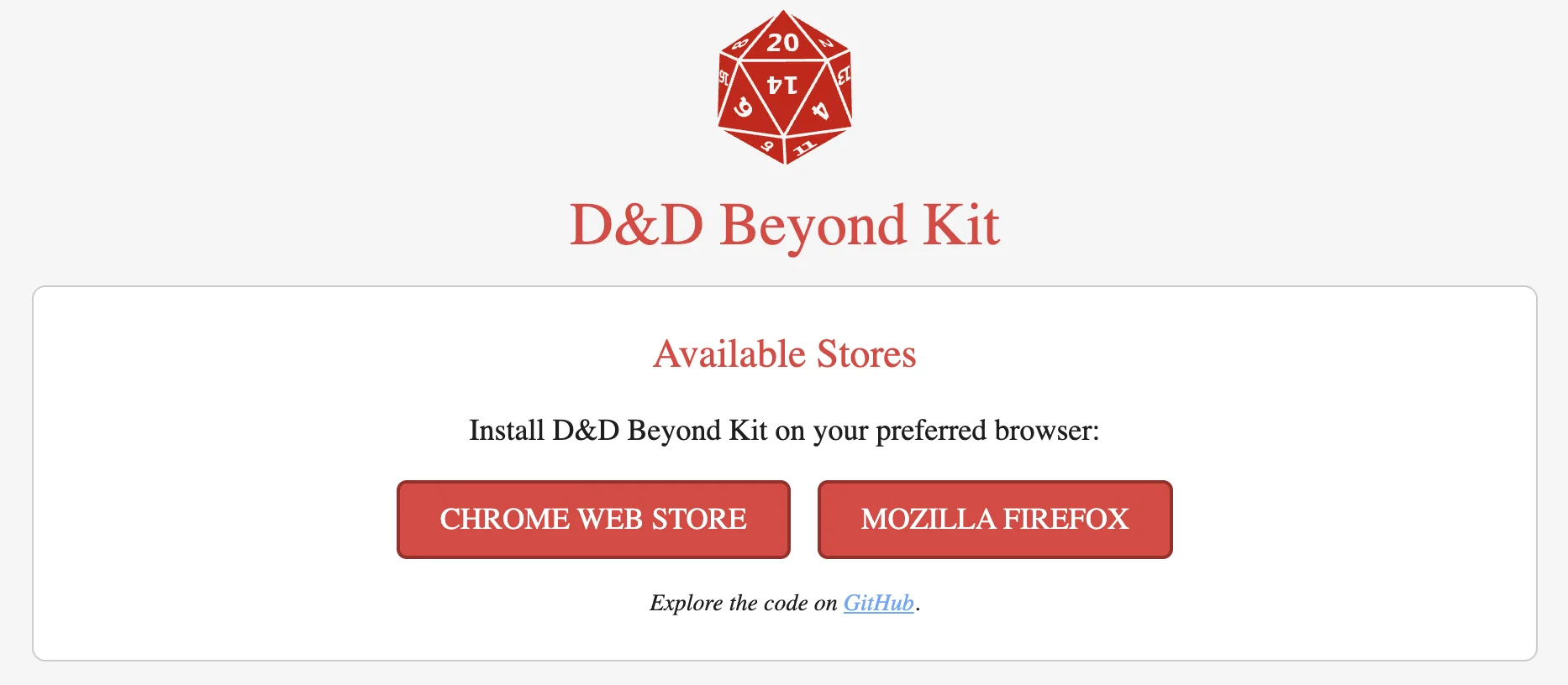 D&D Beyond Kit Web